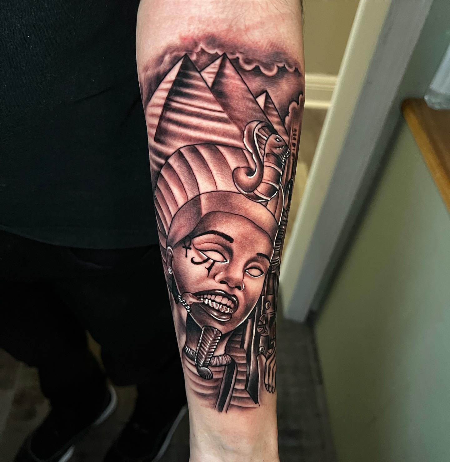 Tattoo by @davehatelovetattoo — realism, black_and_grey