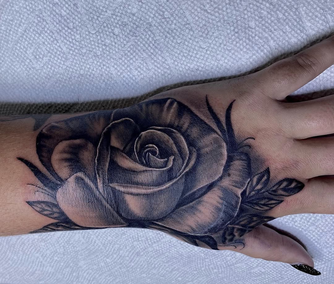 Tattoo by @art_by_quindeelmitchell — black_and_grey, realism