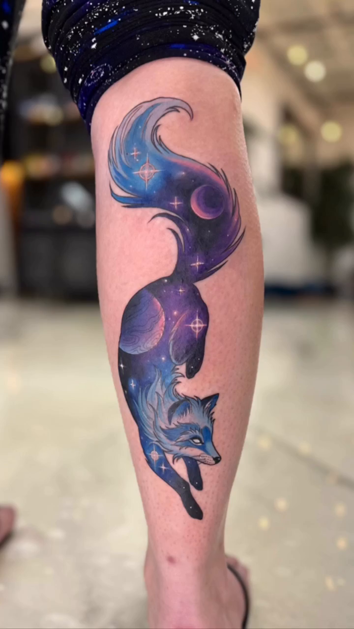 Fox with galaxy tail realism tattoo by πππΈππ»π΄ππΌπΈ π»πΈπΉπΉπ
ππ