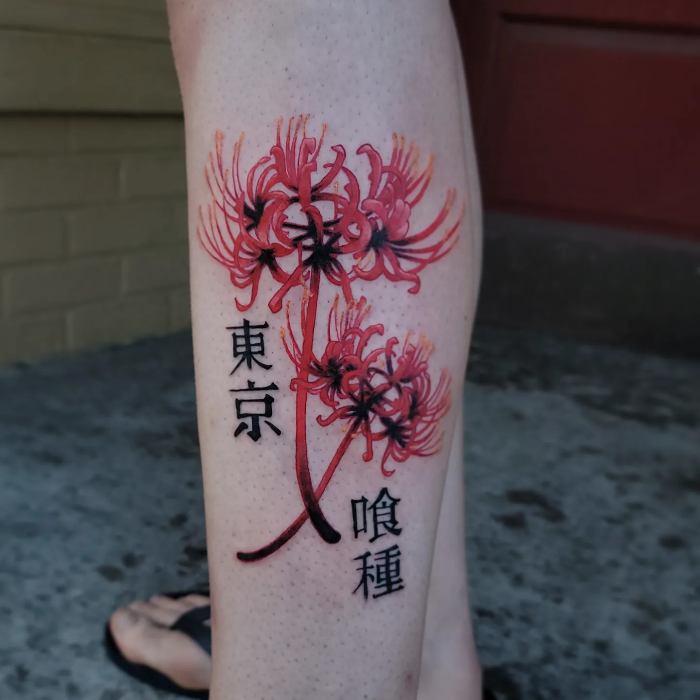 Clustered flowers dotwork tattoo on the forearm by Tj Silverhand