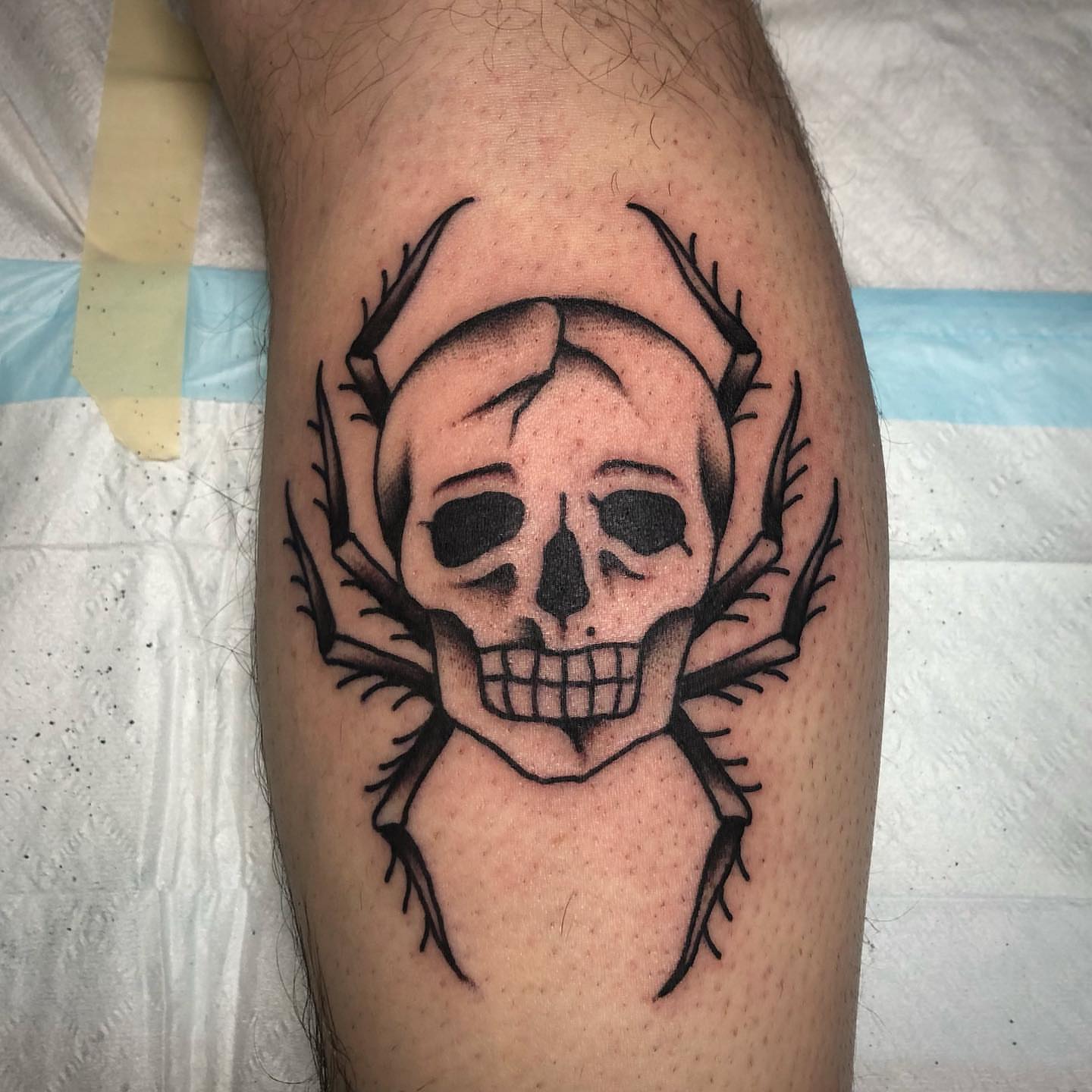 Tattoo by @paultrimbletattoo — black_and_grey