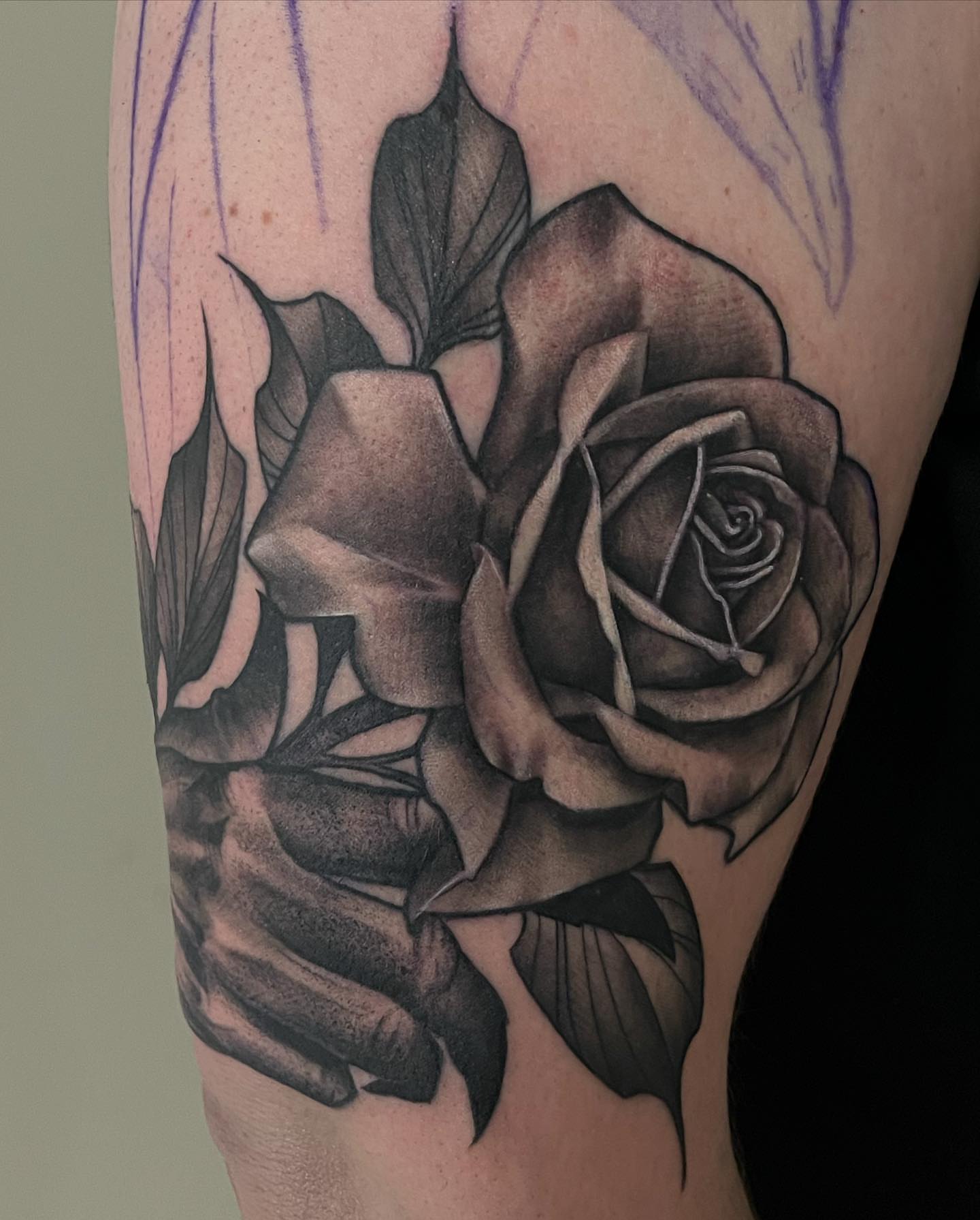 Tattoo by @dale13 — black_and_grey, realism