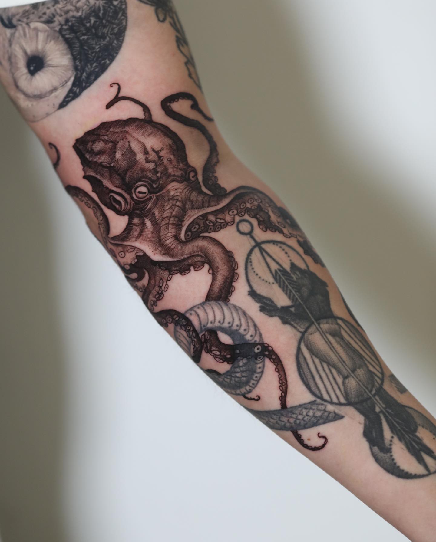 Tattoo by @strokin_dark — black_and_grey, realism