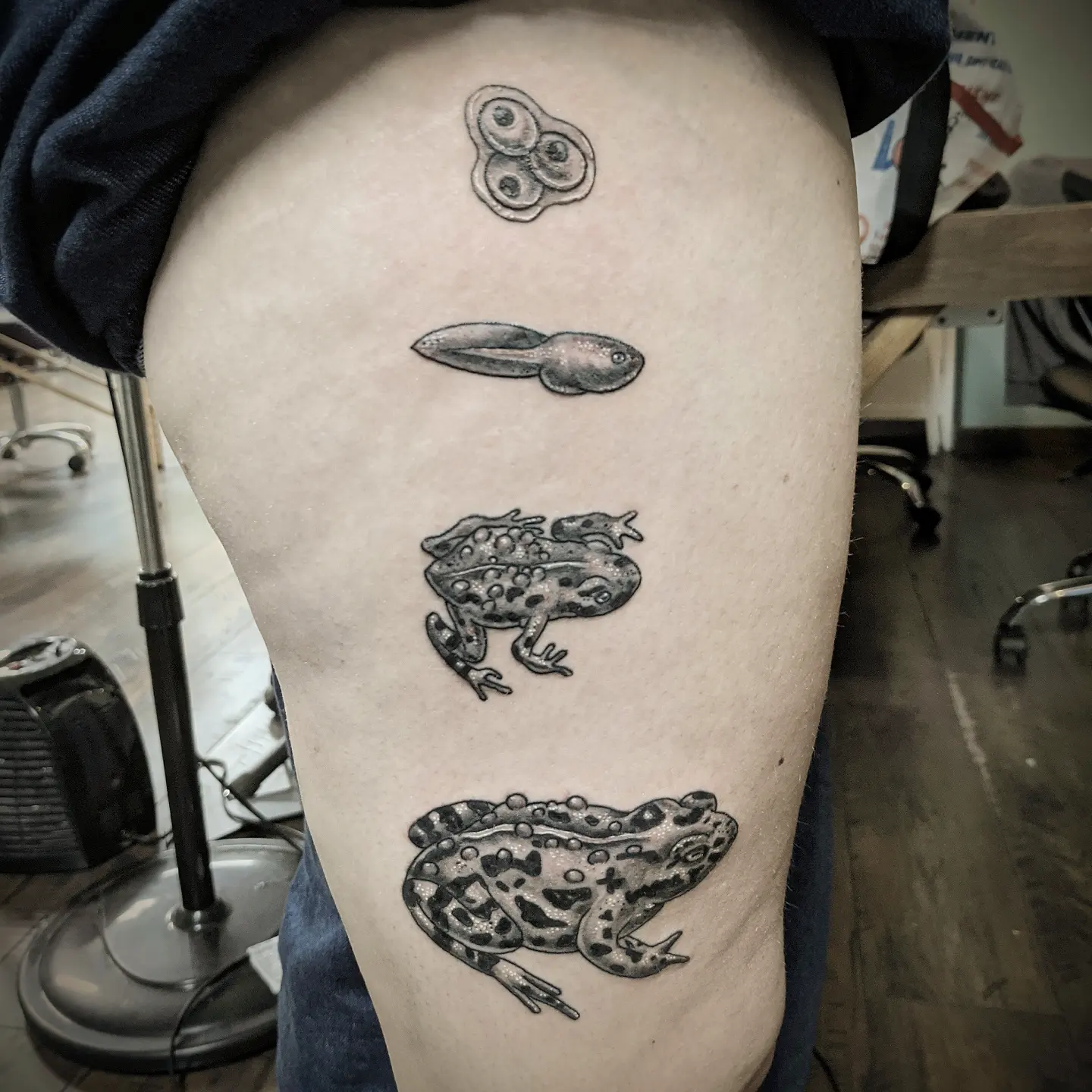 Tattoo by @mousetattoo — black_and_grey, realism