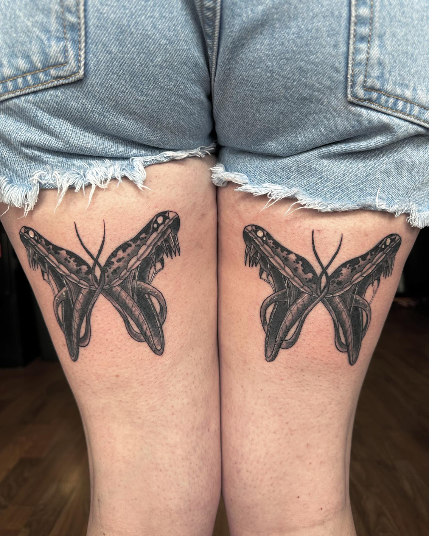 Tattoo by @duffsart — black_and_grey