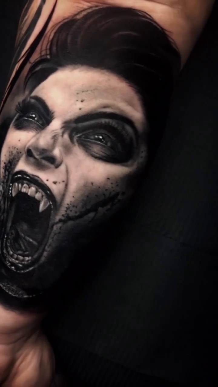 Tattoo by @lisa_tattooer — realism, dark_realism
