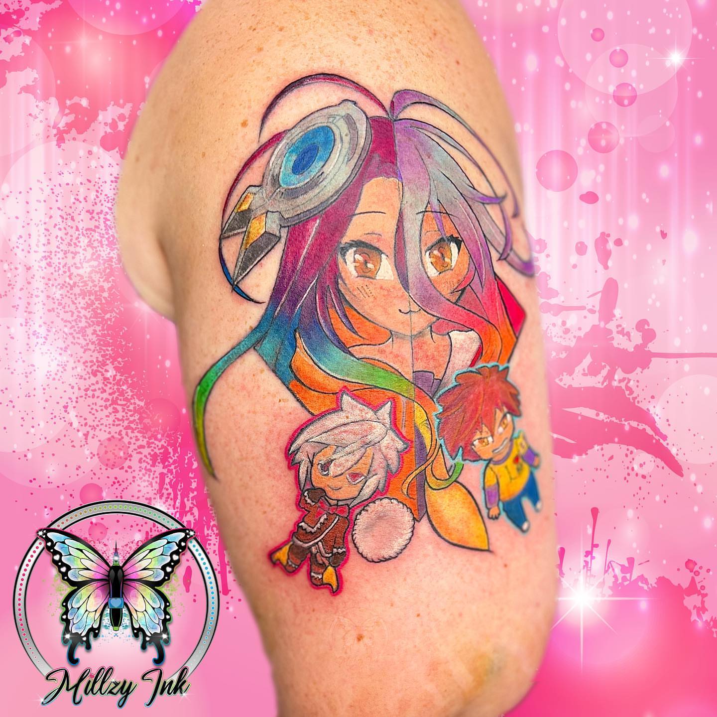 Tattoo by @millzyink — anime
