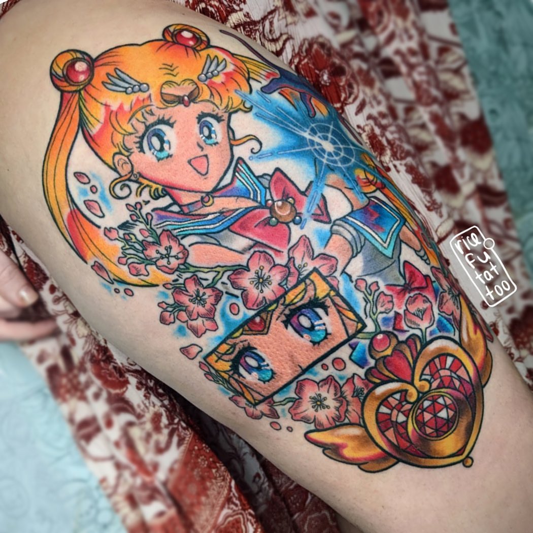 Tattoo by @ricefu_asa — anime, illustrative