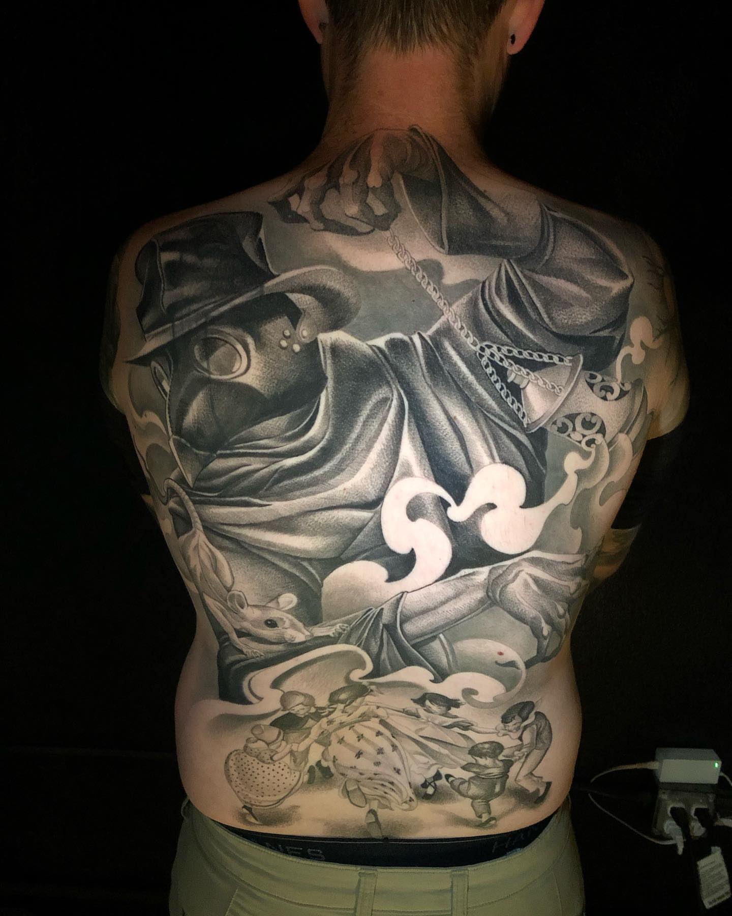 Tattoo by @mikey_ruck — black_and_grey, realism
