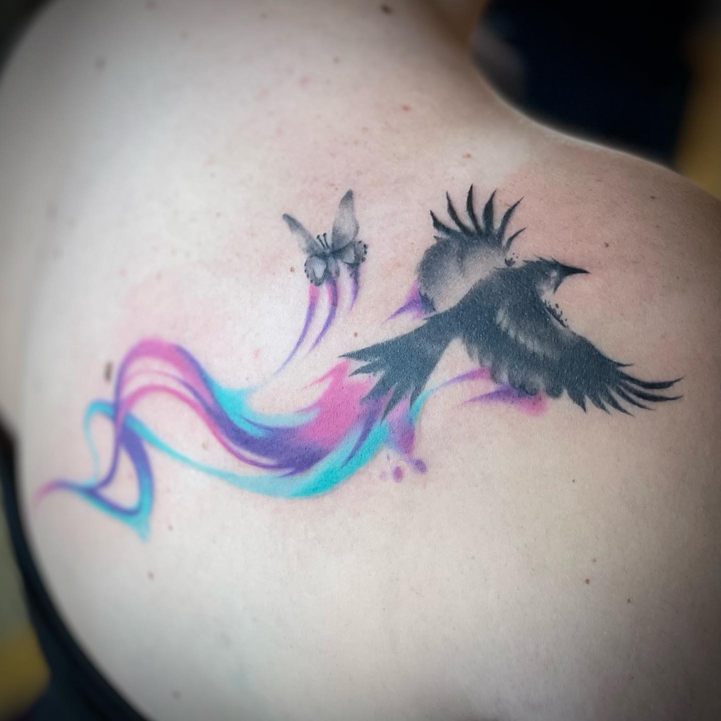 Tattoo by @darkwood.tattoos — watercolor