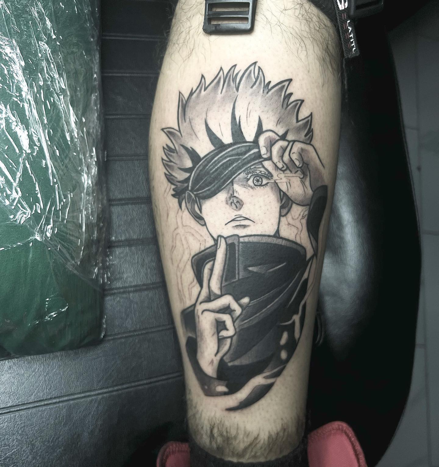 Anime character anime tattoo on the forearm by Desirae✨