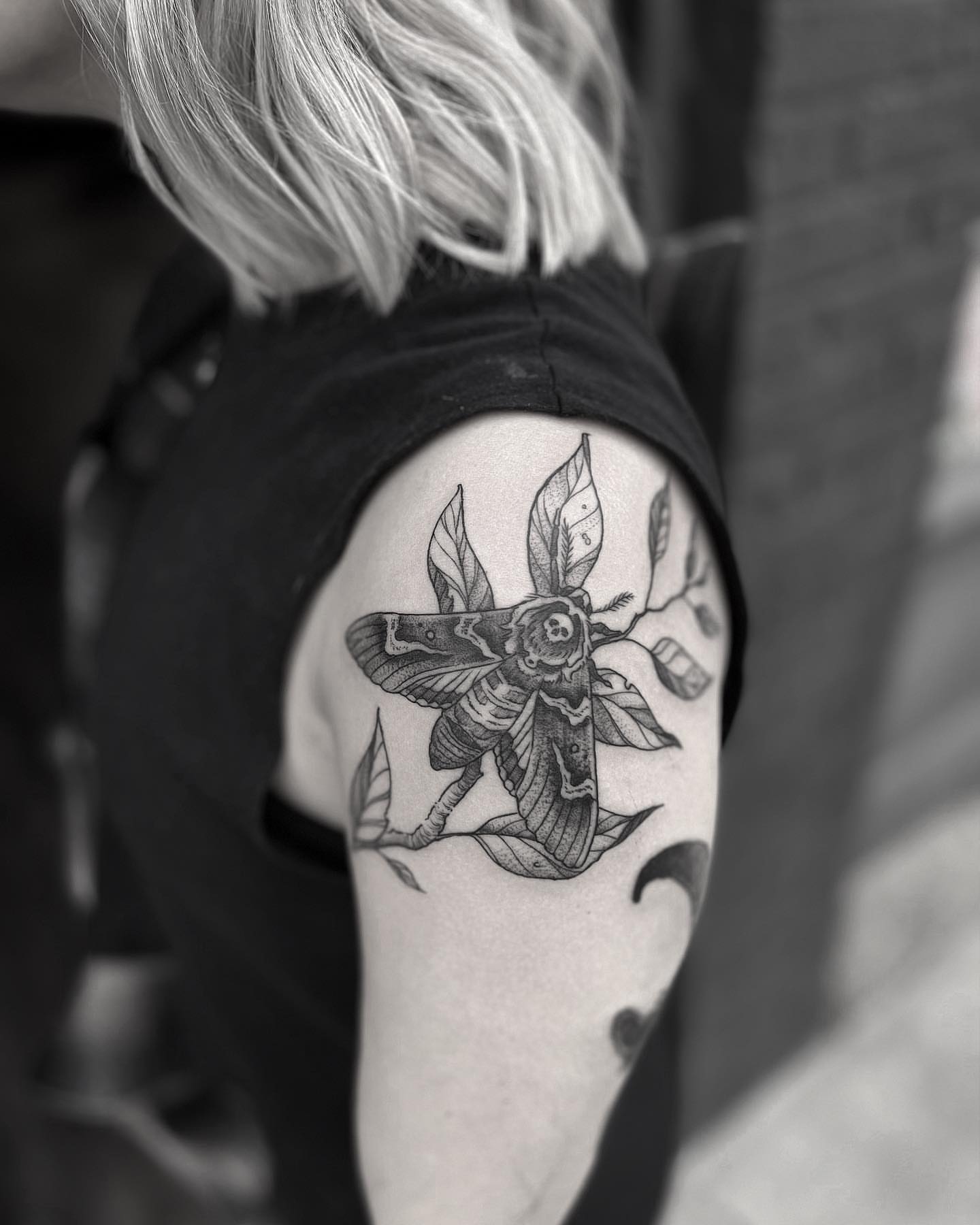 Tattoo by @carterclvn — black_and_grey, geometric