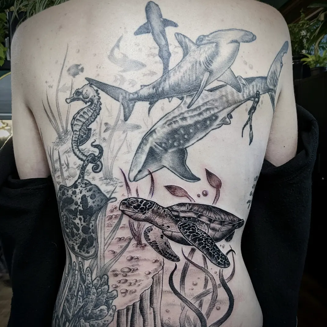 Tattoo by @mousetattoo — realism, black_and_grey