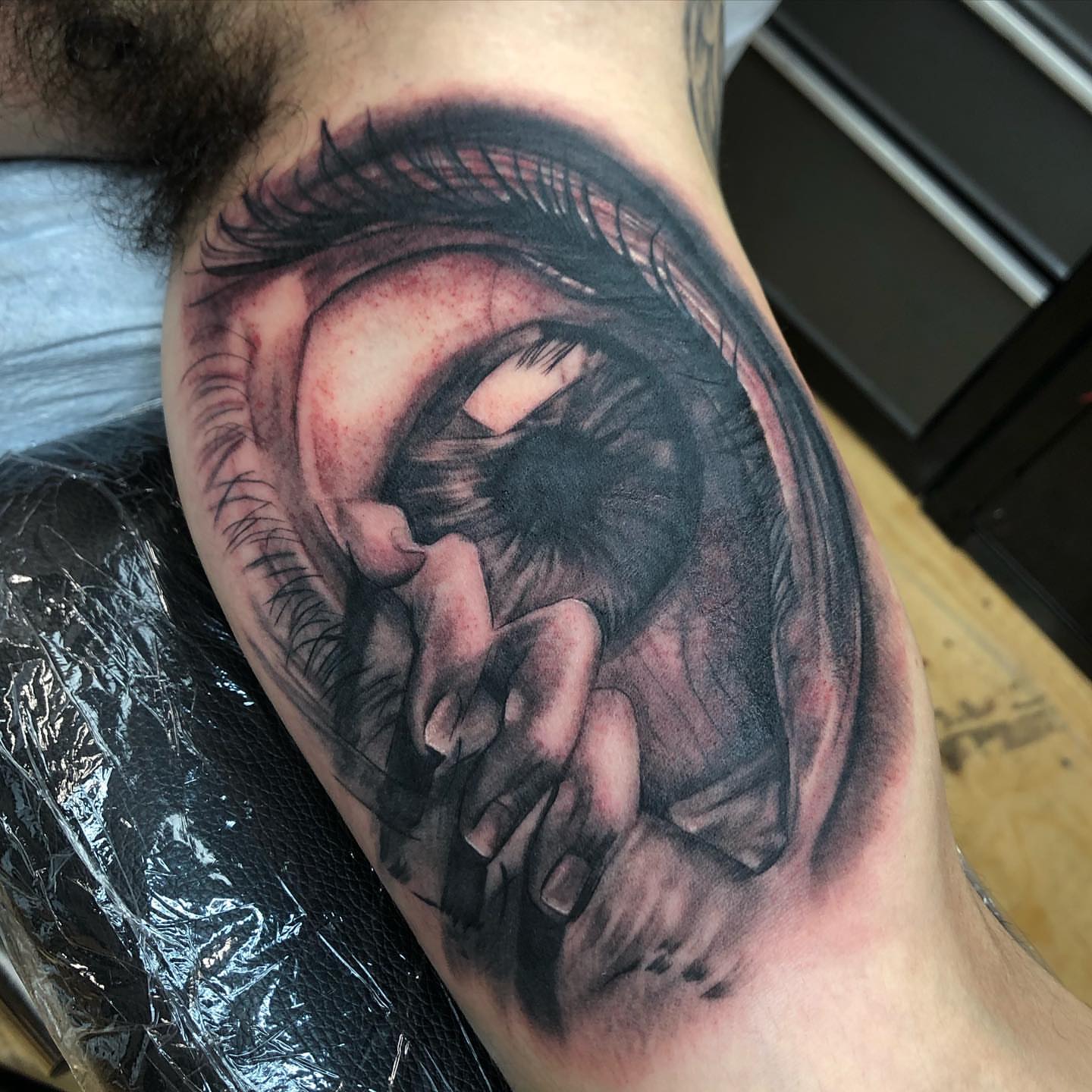Tattoo by @mannyfacestattoo — realism, dark_realism