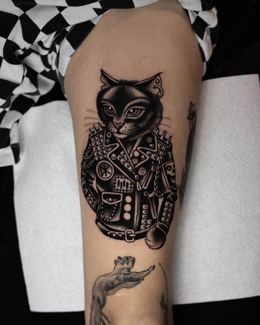 Tattoo by @dannyderrick — american_traditional, black_and_grey