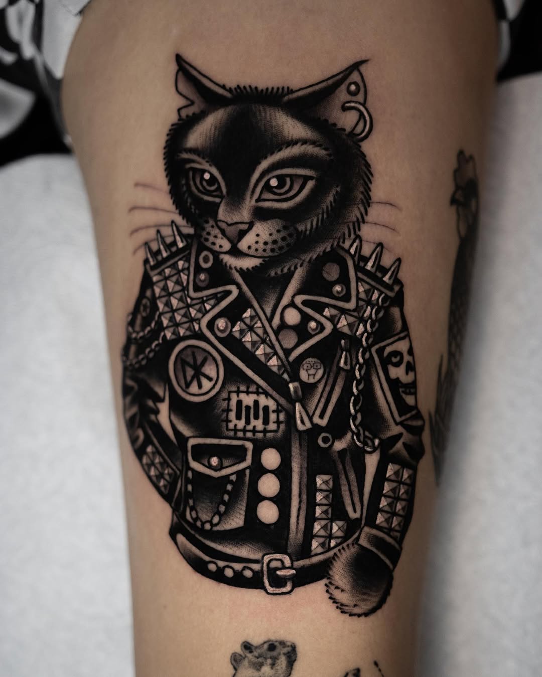 Tattoo by @dannyderrick — american_traditional, black_and_grey