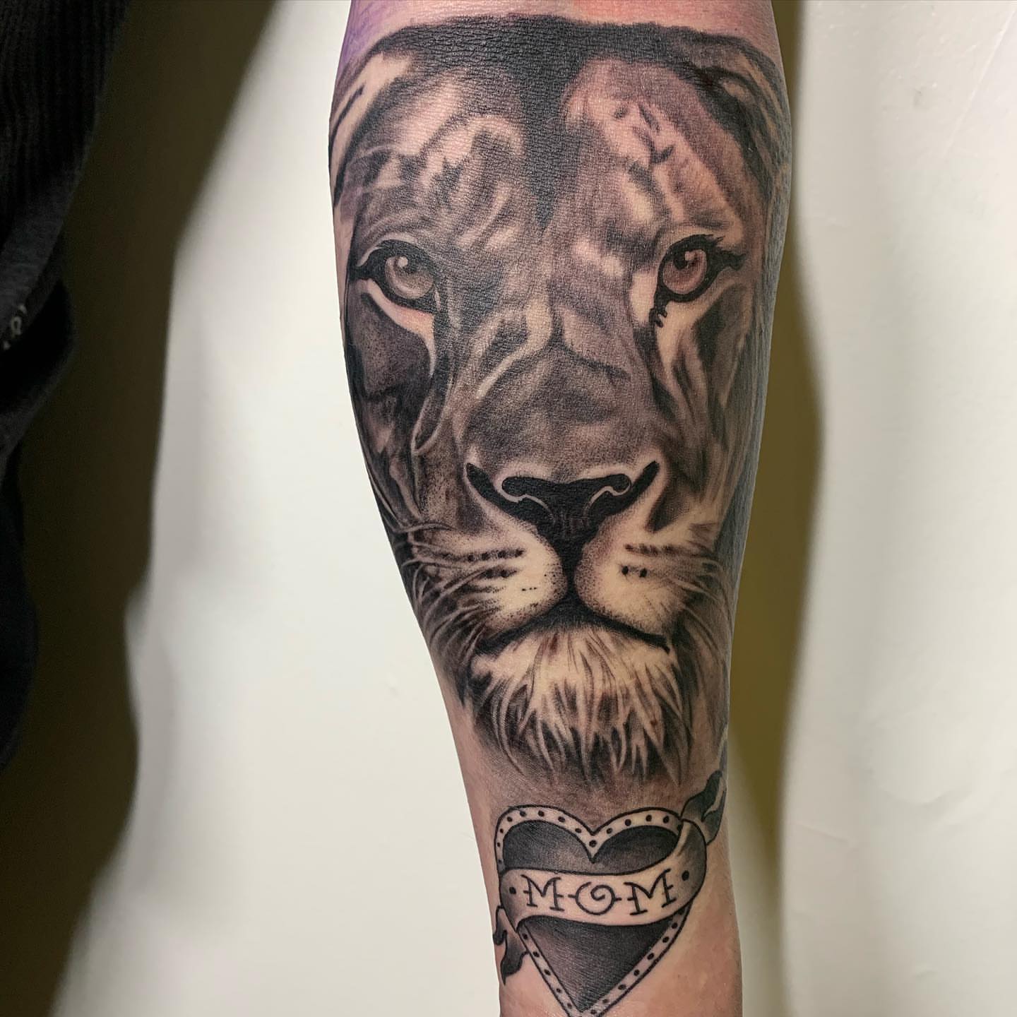 Tattoo by @sayanatattoos — realism, black_and_grey