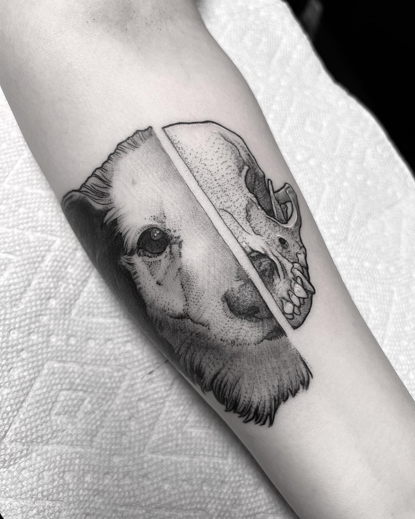 Tattoo by @carterclvn — dotwork, realism