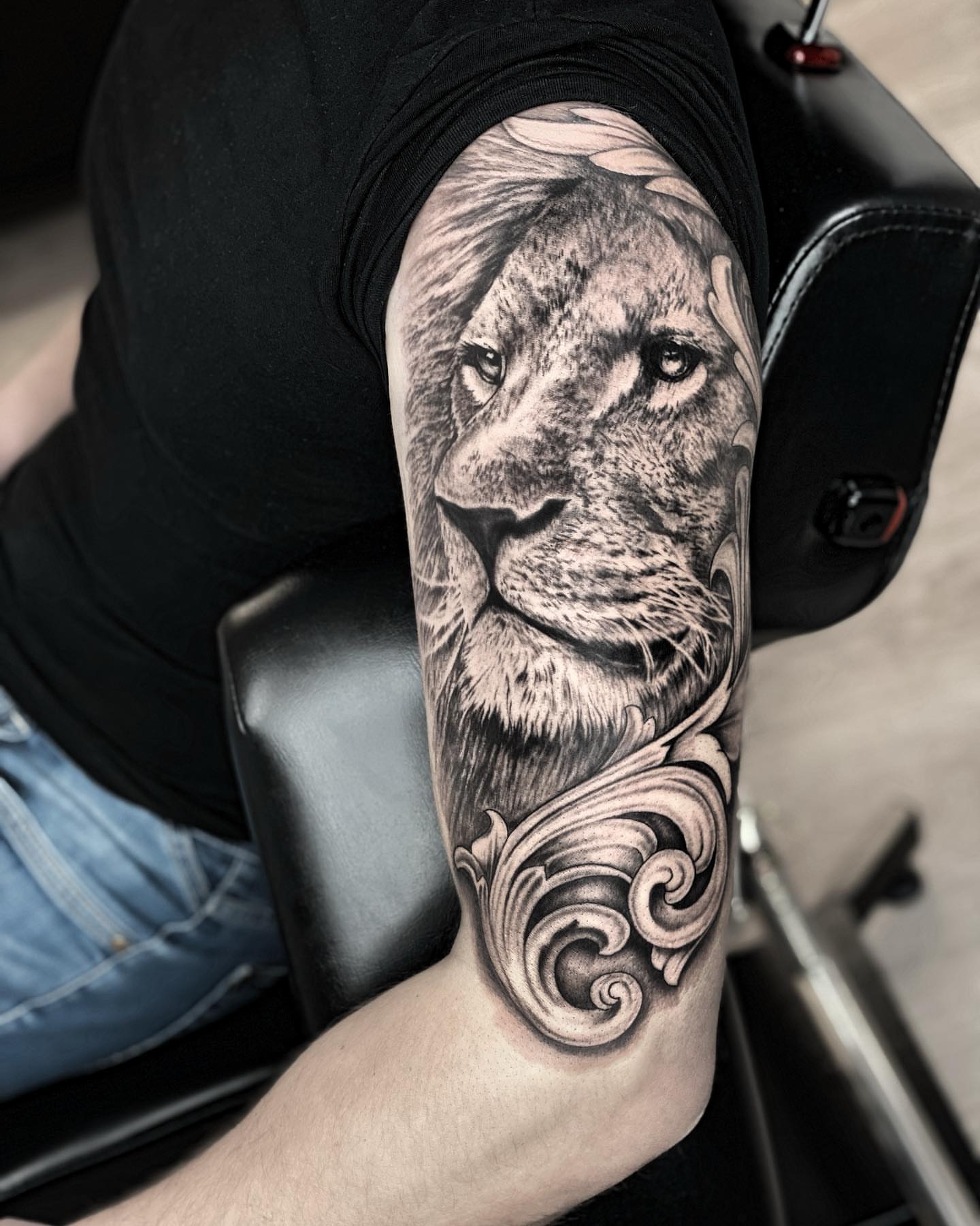 Tattoo by @enjoylifetattoos — realism, black_and_grey