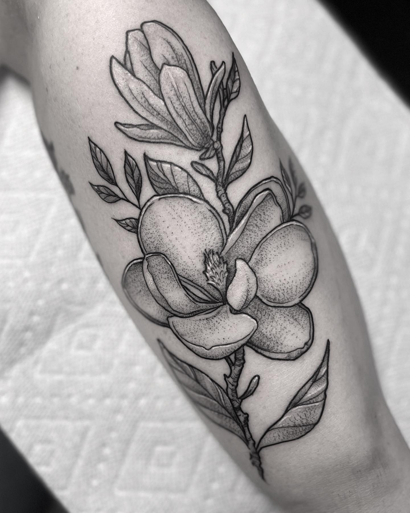 Tattoo by @carterclvn — dotwork
