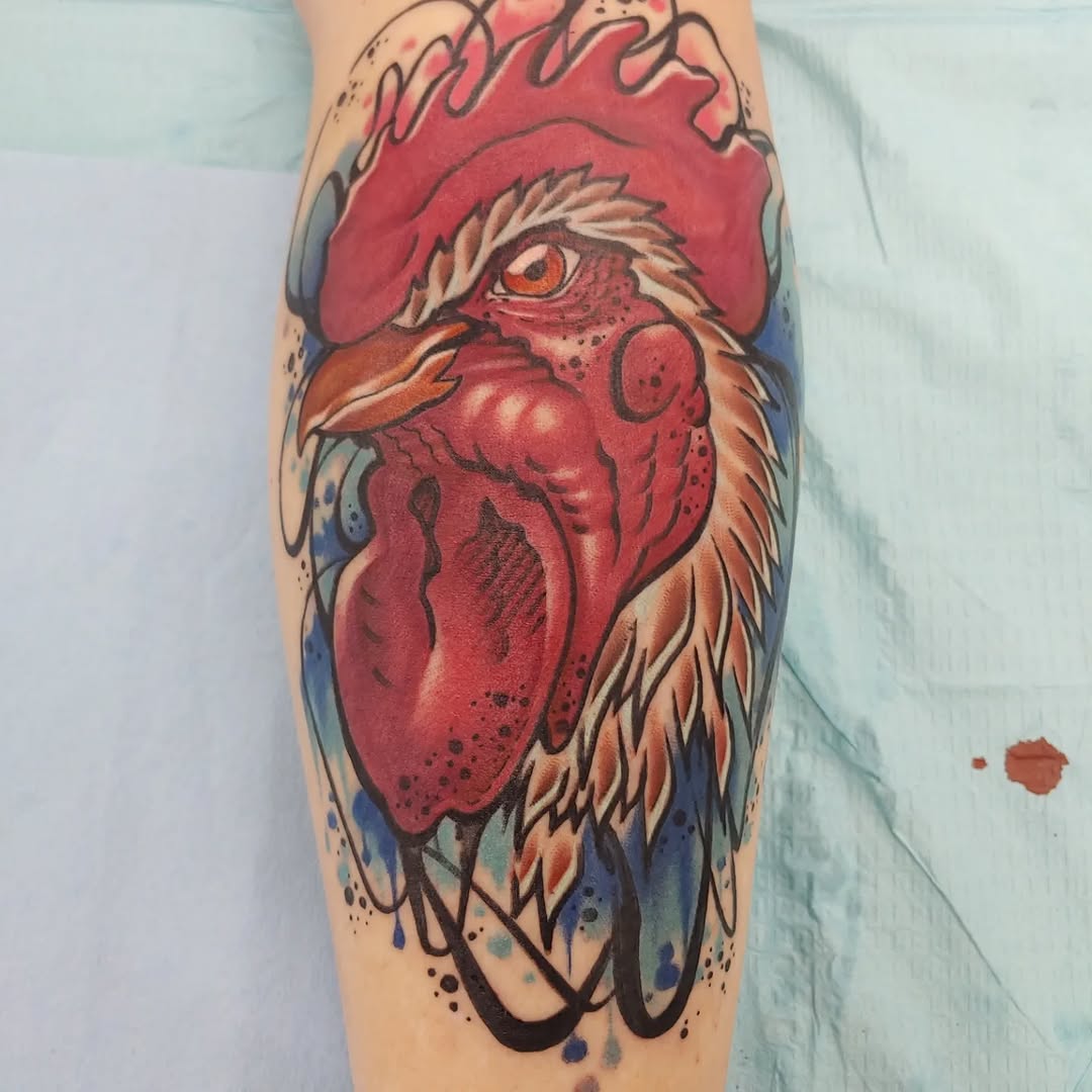 Tattoo by @karmakazeturtle — new_school, trash_polka