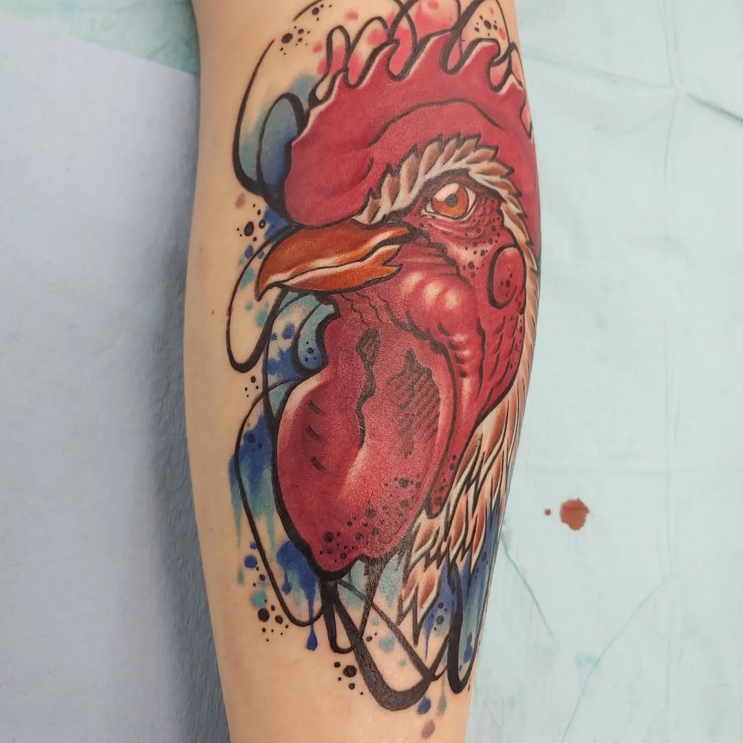 Tattoo by @karmakazeturtle — trash_polka, new_school