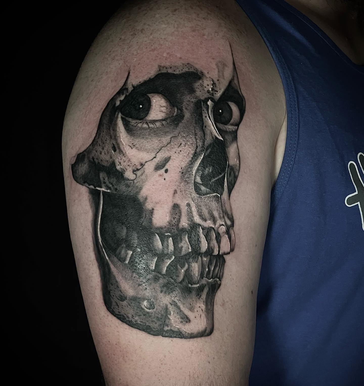 Tattoo by @jared_blue — realism, black_and_grey