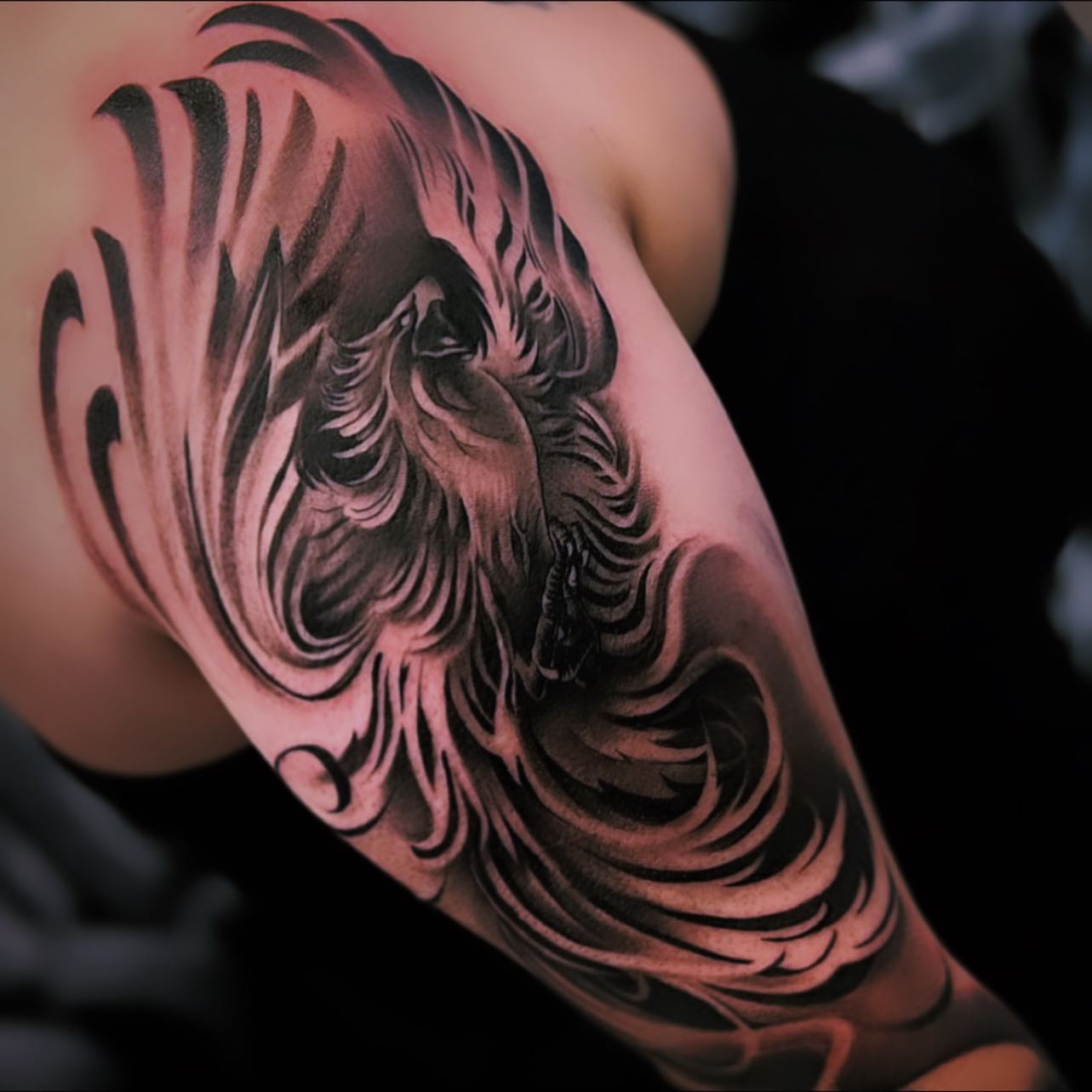 Tattoo by @juliocalderonart — black_and_grey, realism