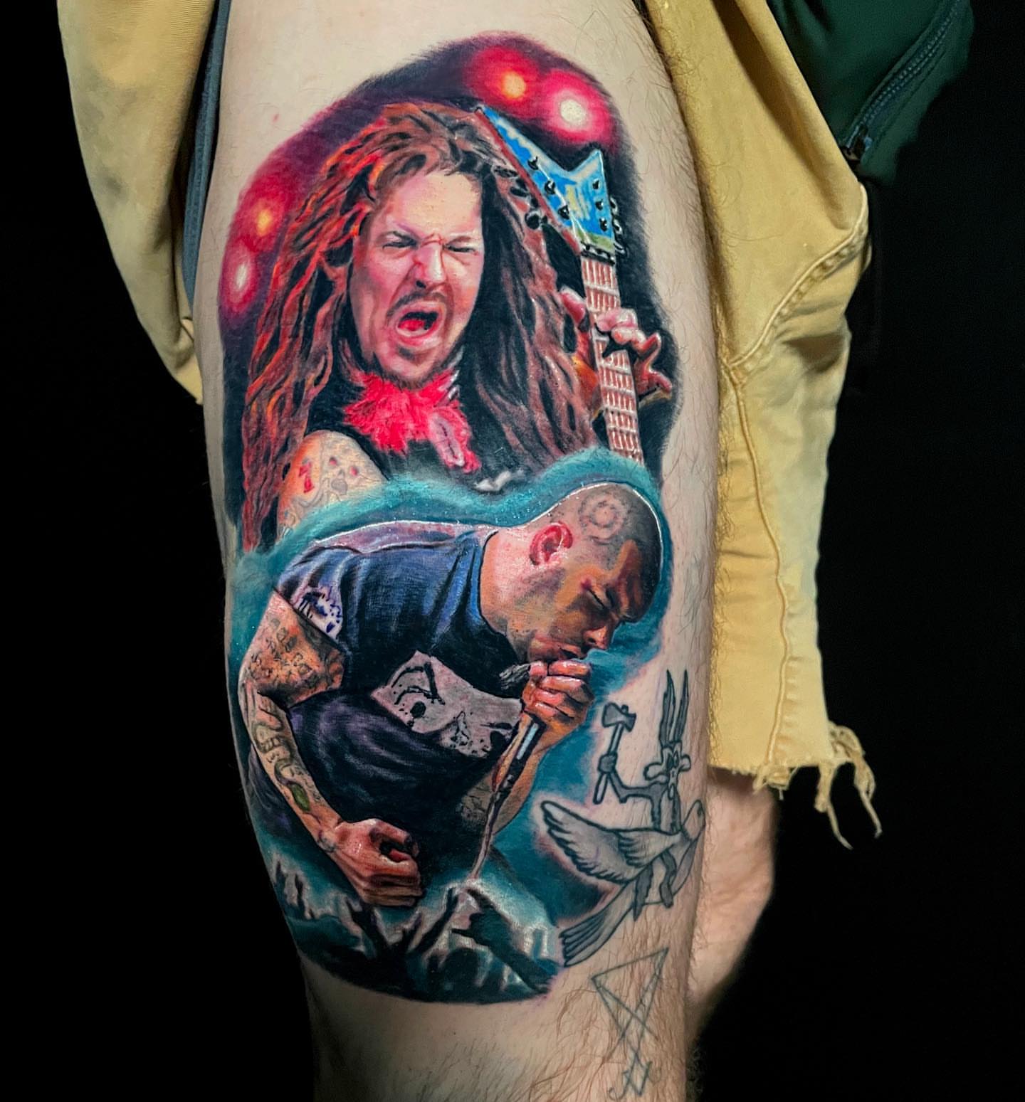 Tattoo by @jaredtattoo — realism, dotwork
