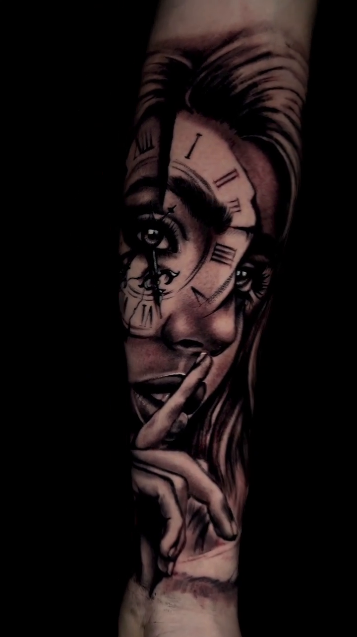 Tattoo by @tattoo_katie — realism, black_and_grey