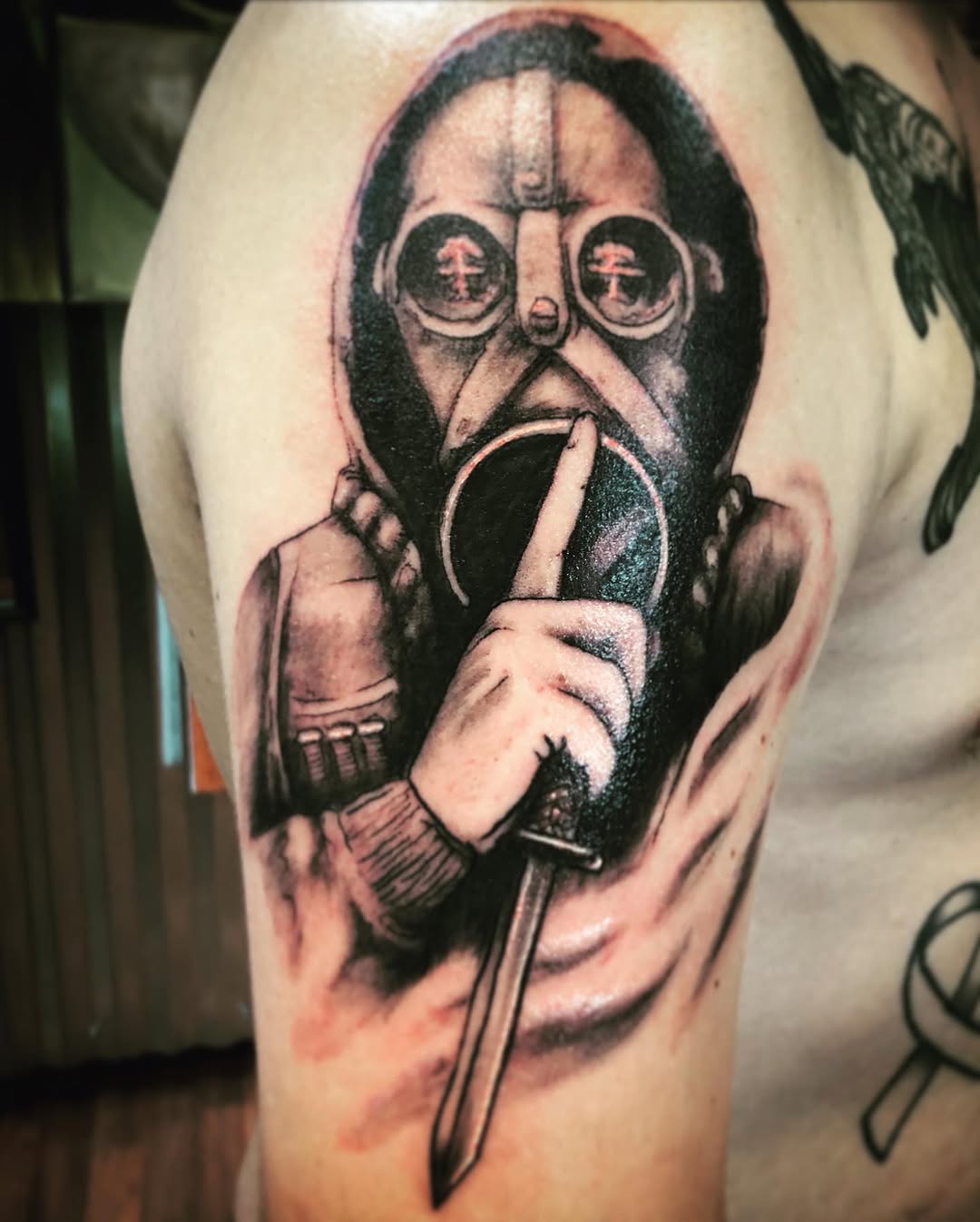 Tattoo by @james_sparkman_tattoos — realism, black_and_grey