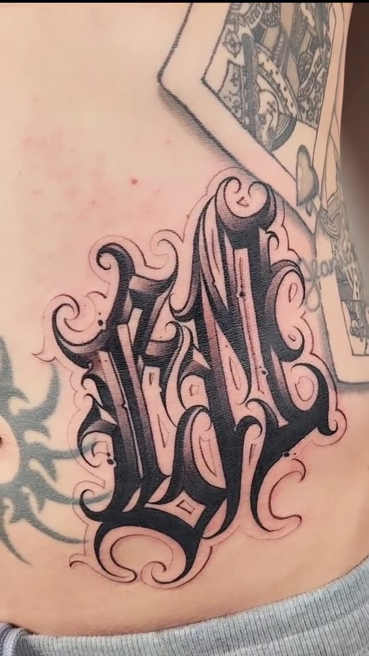 Tattoo by @mr.scriptkeeper — lettering_script, chicano