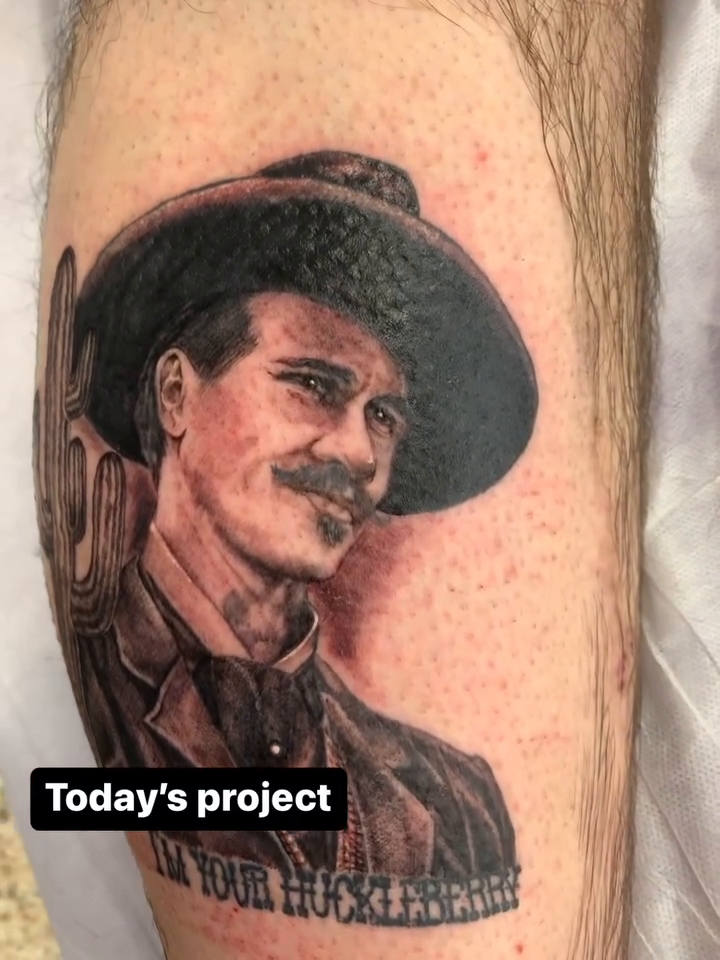 Tattoo by @heatherhellfiretattoo — realism, black_and_grey