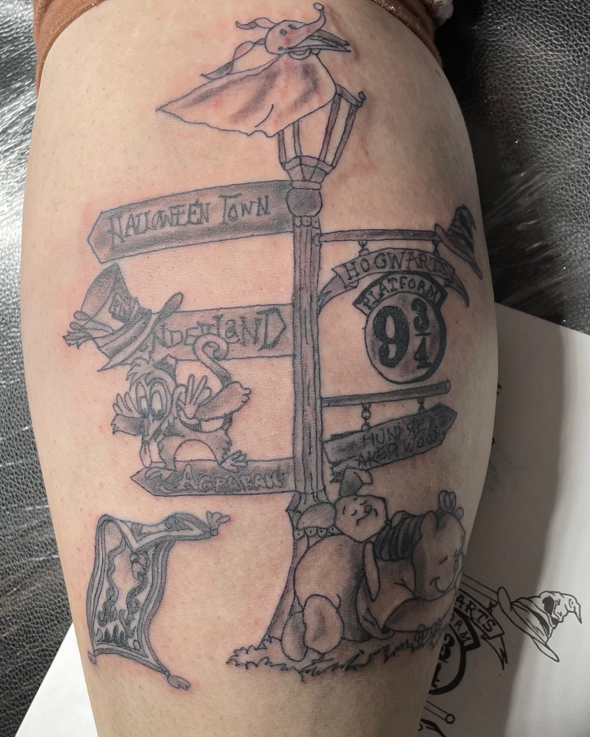 Tattoo by @poppins1384 — black_and_grey