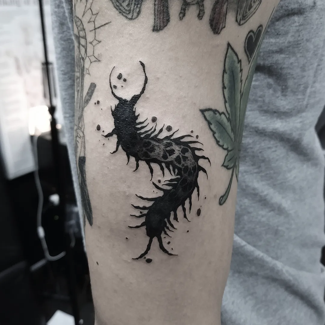 Tattoo by @dark_is_bright_ink — black_and_grey