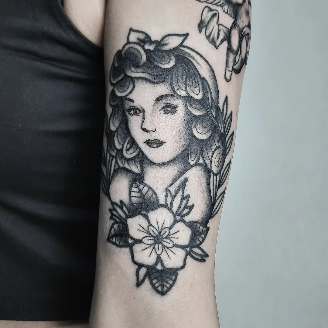 Tattoo by @dark_is_bright_ink — american_traditional, black_and_grey
