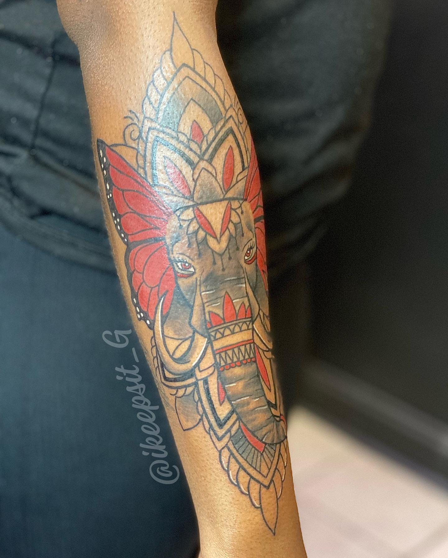 Tattoo by @ikeepsit_g — geometric, tribal