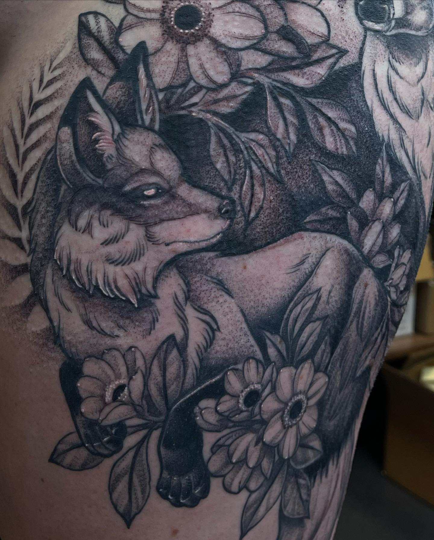 Tattoo by @judes_draws — black_and_grey, realism