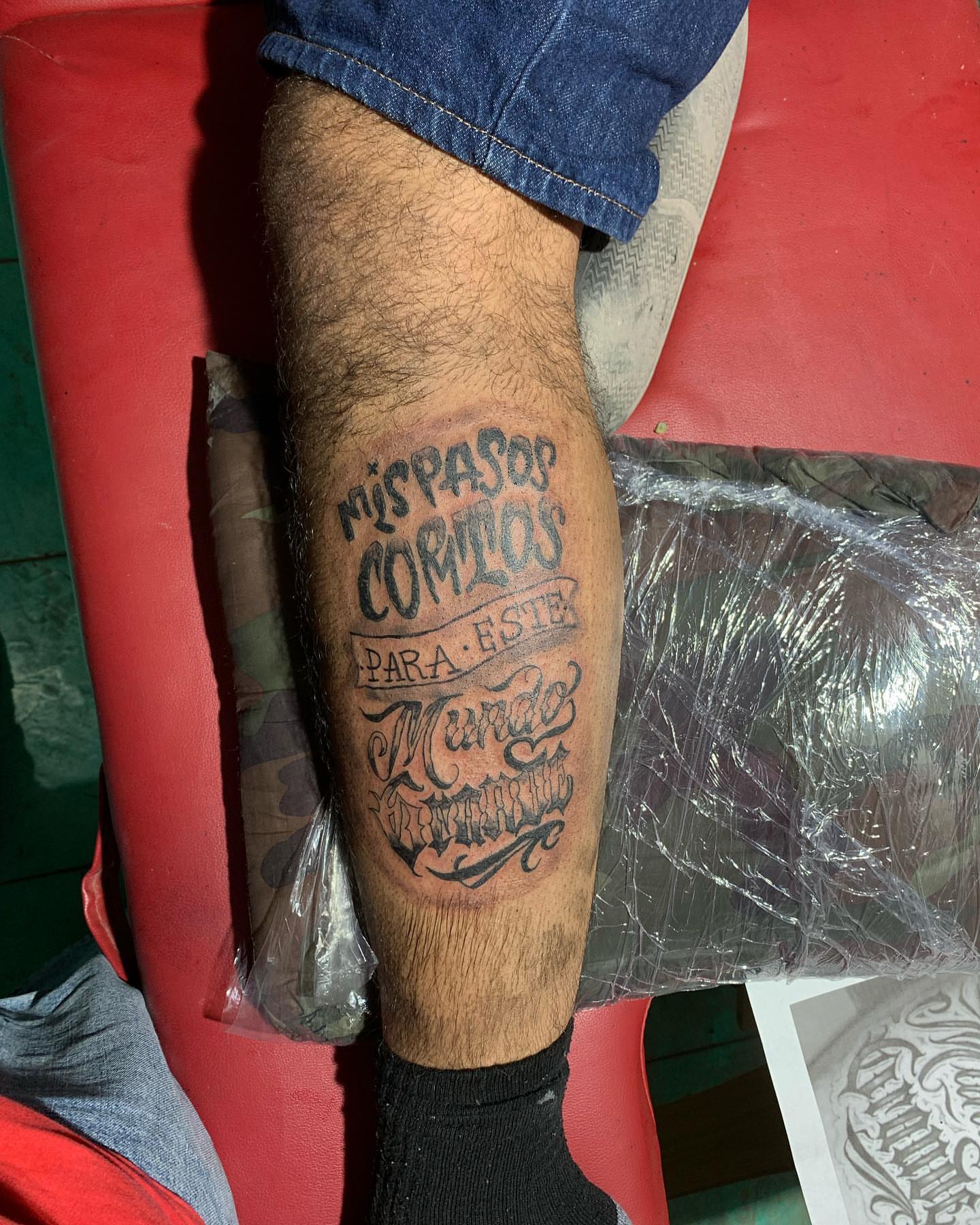 Script lettering lettering script tattoo on the forearm by El Zepa