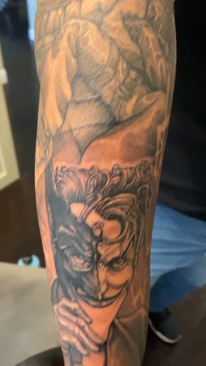 Tattoo by @justinhendrick — black_and_grey, realism
