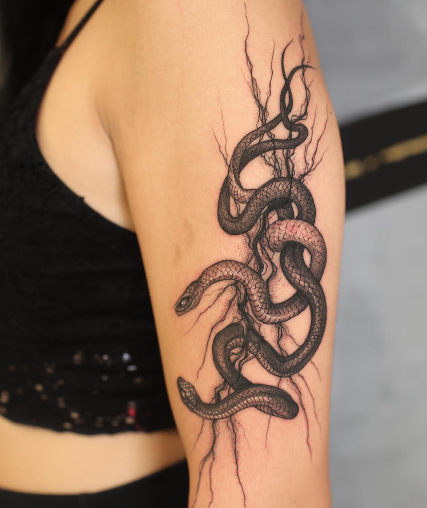 Tattoo by @strokin_dark — black_and_grey