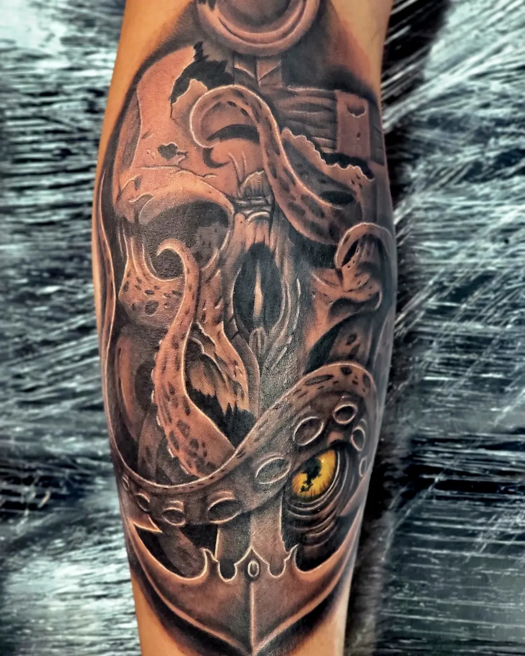 Tattoo by @7jynx13 — dark_realism, black_and_grey