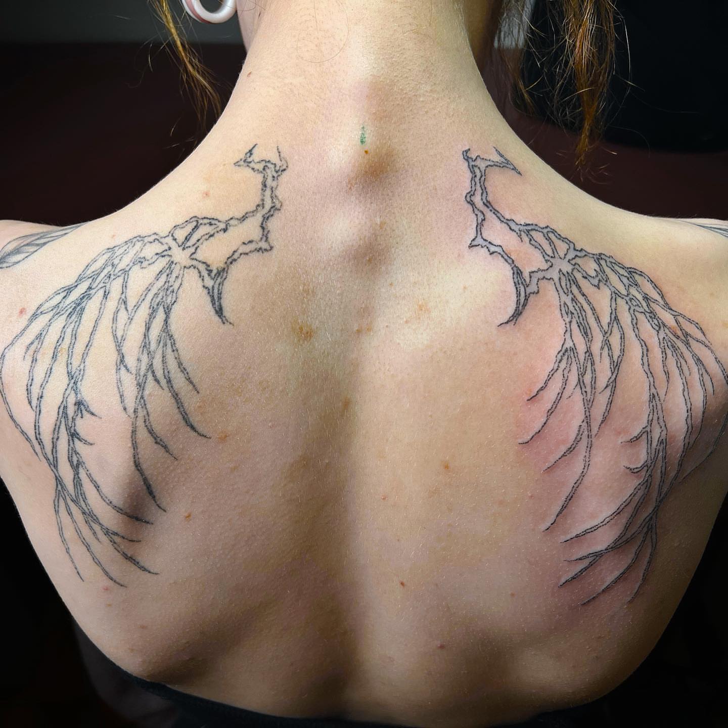 Tattoo by @deuxmainstattoo — black_and_grey