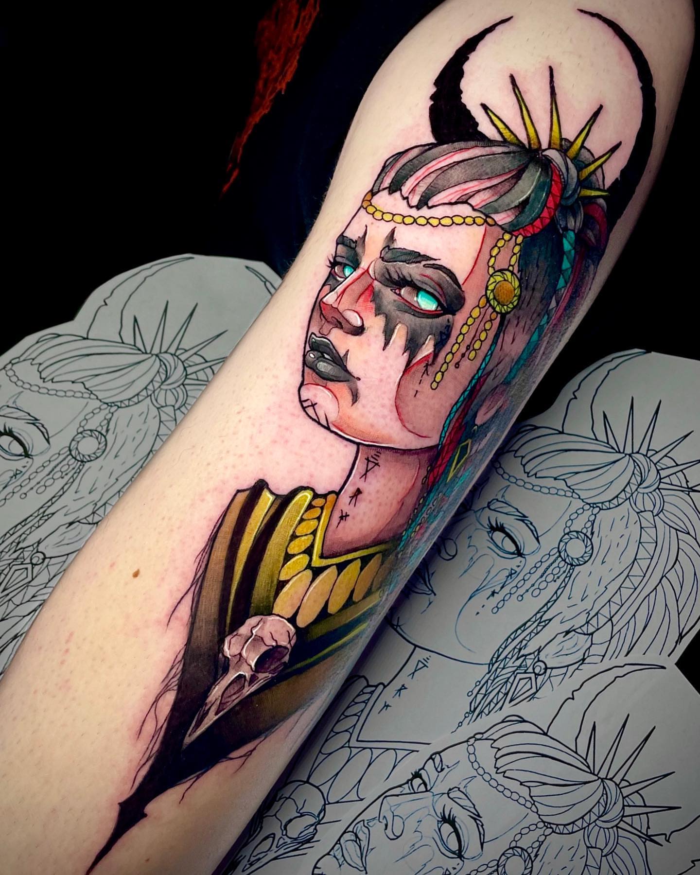 Tattoo by @zenfullart β realism, dotwork