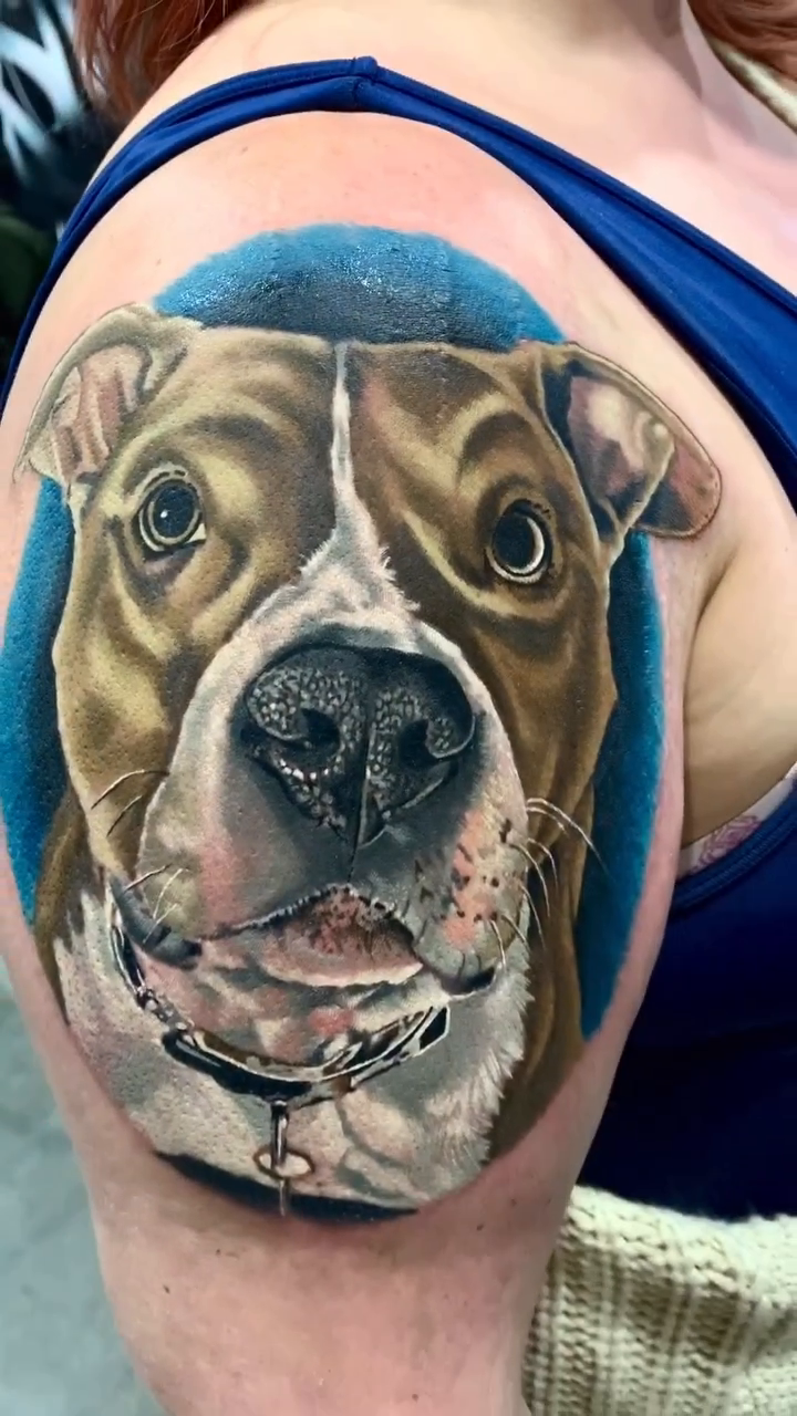 Tattoo by @weaver214 — realism, black_and_grey