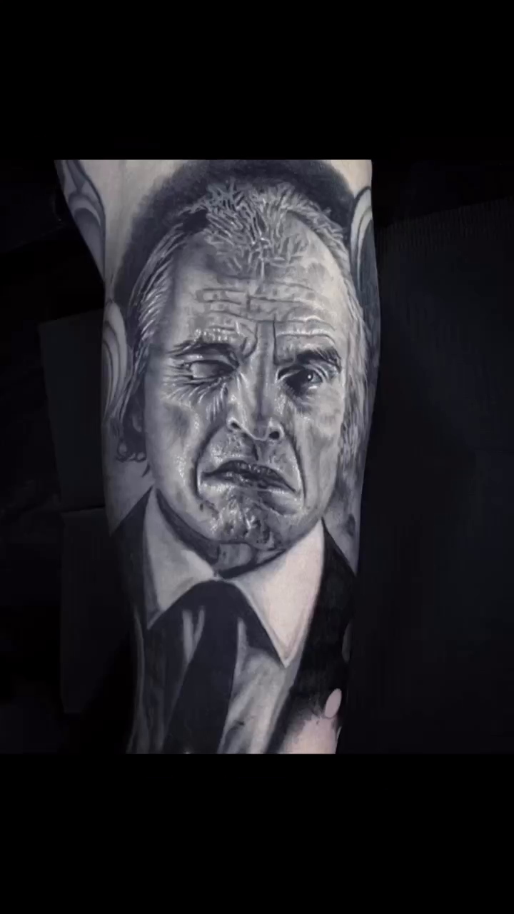 Portrait of a man realism tattoo by Gabriel Londis
