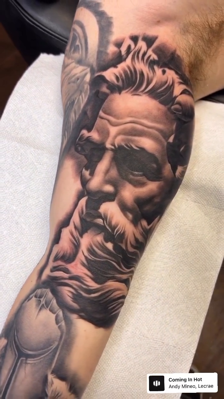 Tattoo by @nickcordovatattoos — realism, black_and_grey