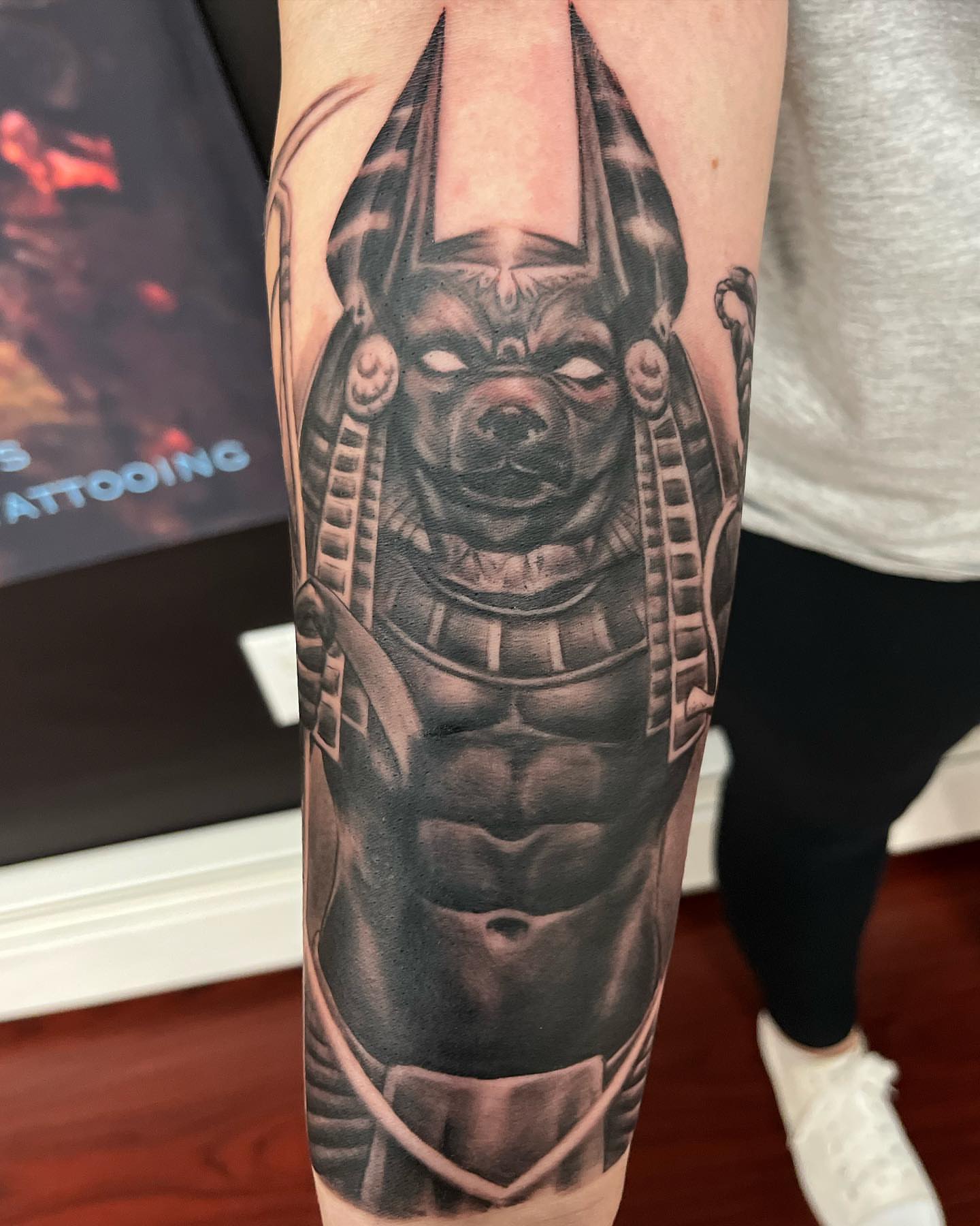 Tattoo by @stephen.j.kiss.tattoo — black_and_grey, realism
