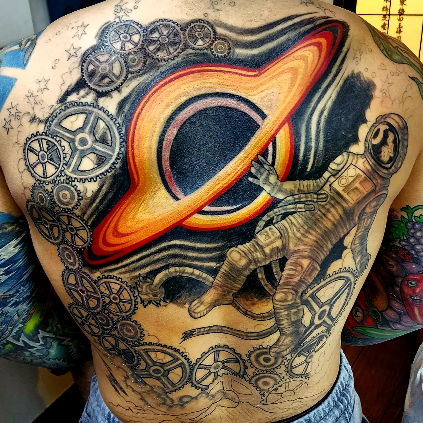 Tattoo by @fricke_tattoo — geometric, realism