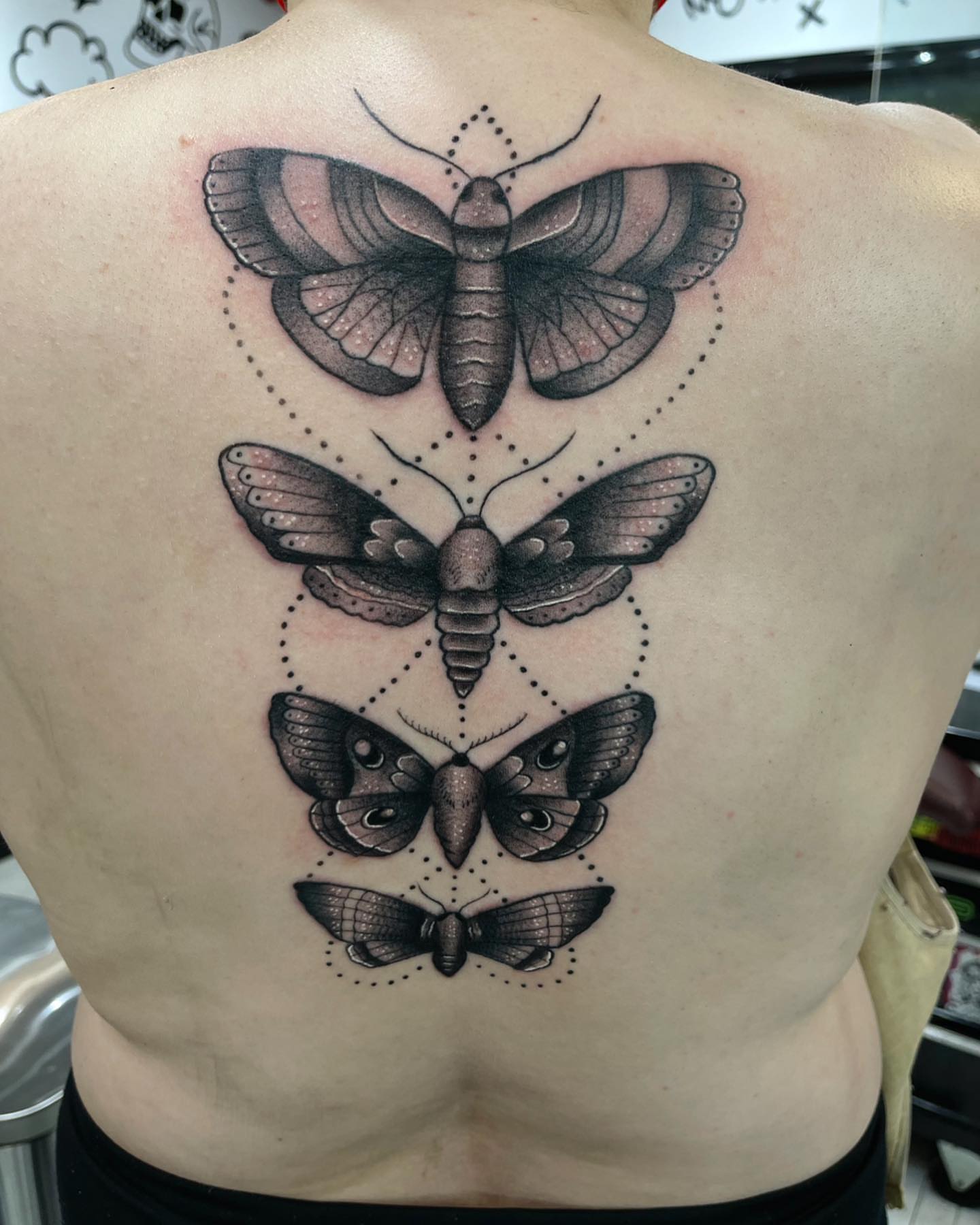 Tattoo by @jocetattoos — dotwork, geometric